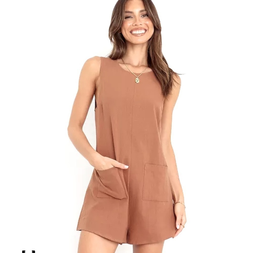 Petal & Pup Dory playsuit Romper tan size 2